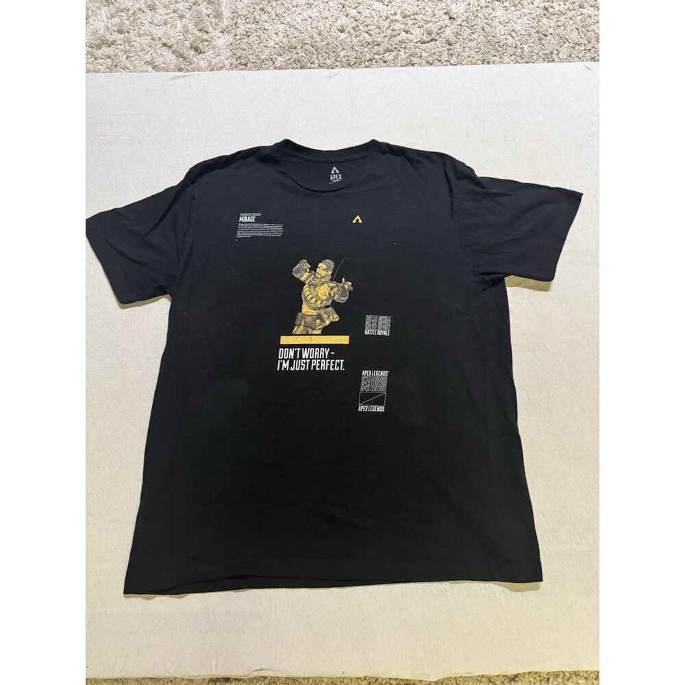 Apex Legends Official 2019 Mirage T-Shirt Size XL 100% Cotton Extremely Rare